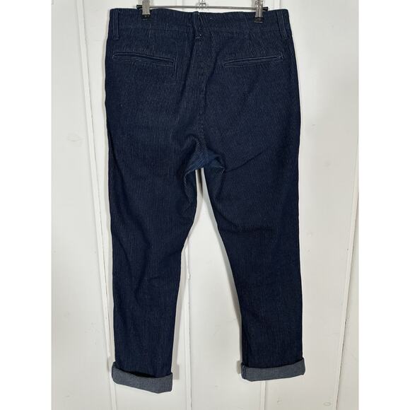 Taylor Stitch Men's The Morse Pant Rinsed Indigo Textured Stripe Size 32X32 - Picture 8 of 16